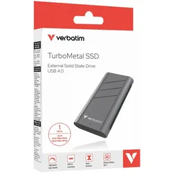 Verbatim TurboMetal  USB 4.0 Externe SSD - 1 TB