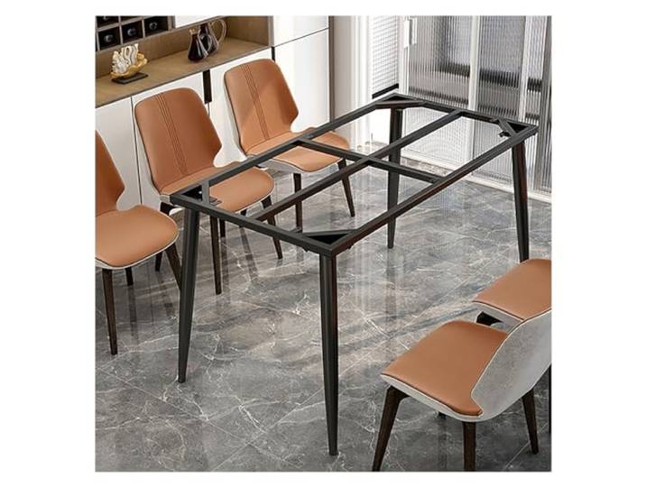 JIiopCFegh Tischbeine, Industriell-ländlicher Stil, Tischbeine aus Stahl, for Esstische(Black,120x50x73cm)
