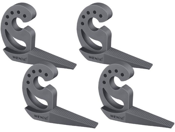 Fensterstopper WENKO Modell Multi-STOP Anthrazit , grau (anthrazitfarben), B:11,8cm H:7,7cm L:2,5cm, Kunststoff, Fensterstopper, Fensterstopper, Klemmschutz, Türstopper aus Kunststoff