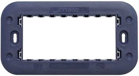 Ettroit Supporto 4 Posti Compatibile Bticino Axolute Per Cassetta 4 Moduli  An0204
