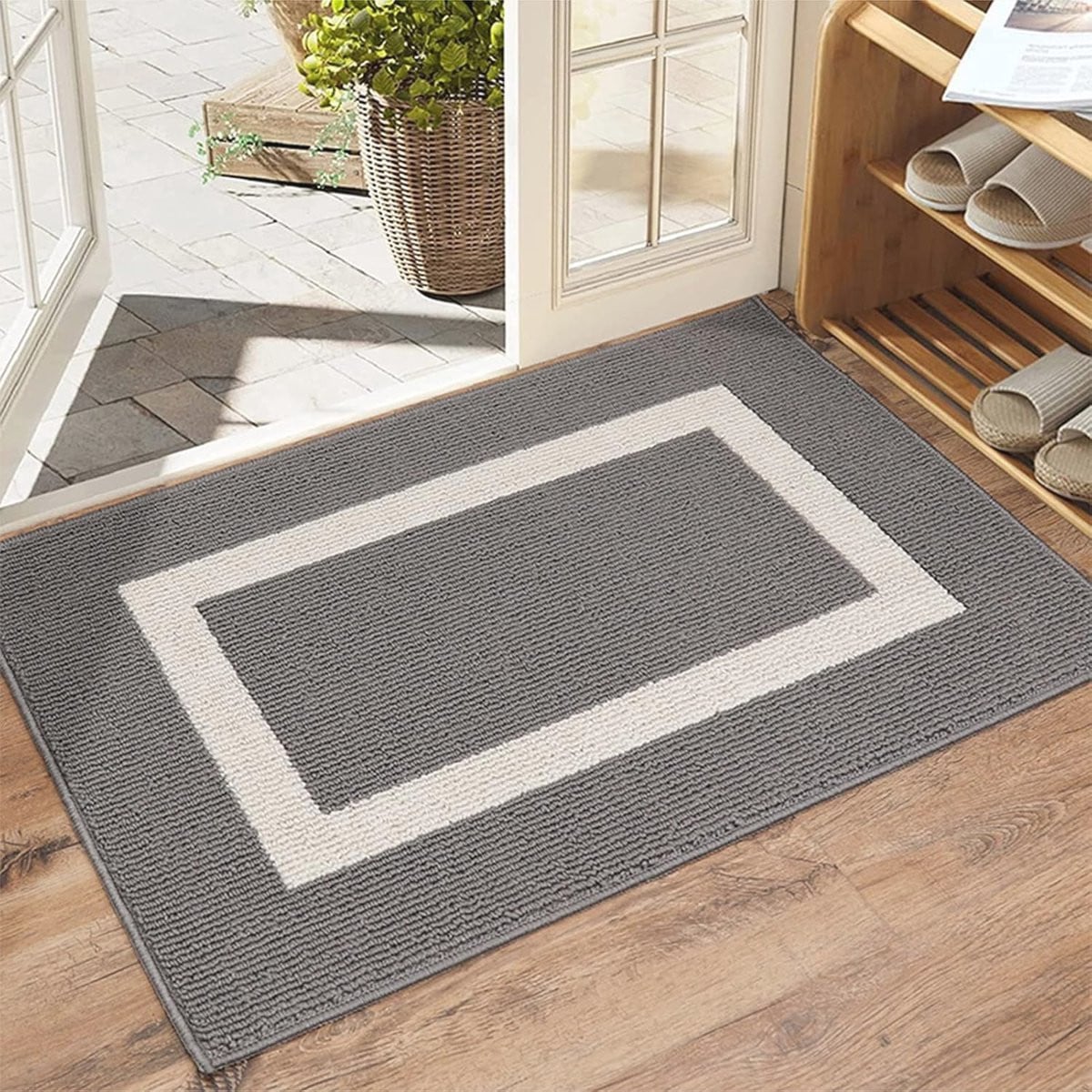 Antislip Binnendeurmat met Waterabsorberende Eigenschappen voor Ingang, Badkamer en Keuken, 50 x 80 cm