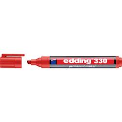 Edding 330 4-330002 Permanentmarker Rot wasserfest: Ja