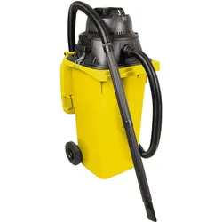 BRB Nass- /Trockensauger/Industriesauger 1100 Watt, mit 120 Liter Behälter (DIN Mülltonne) gelb