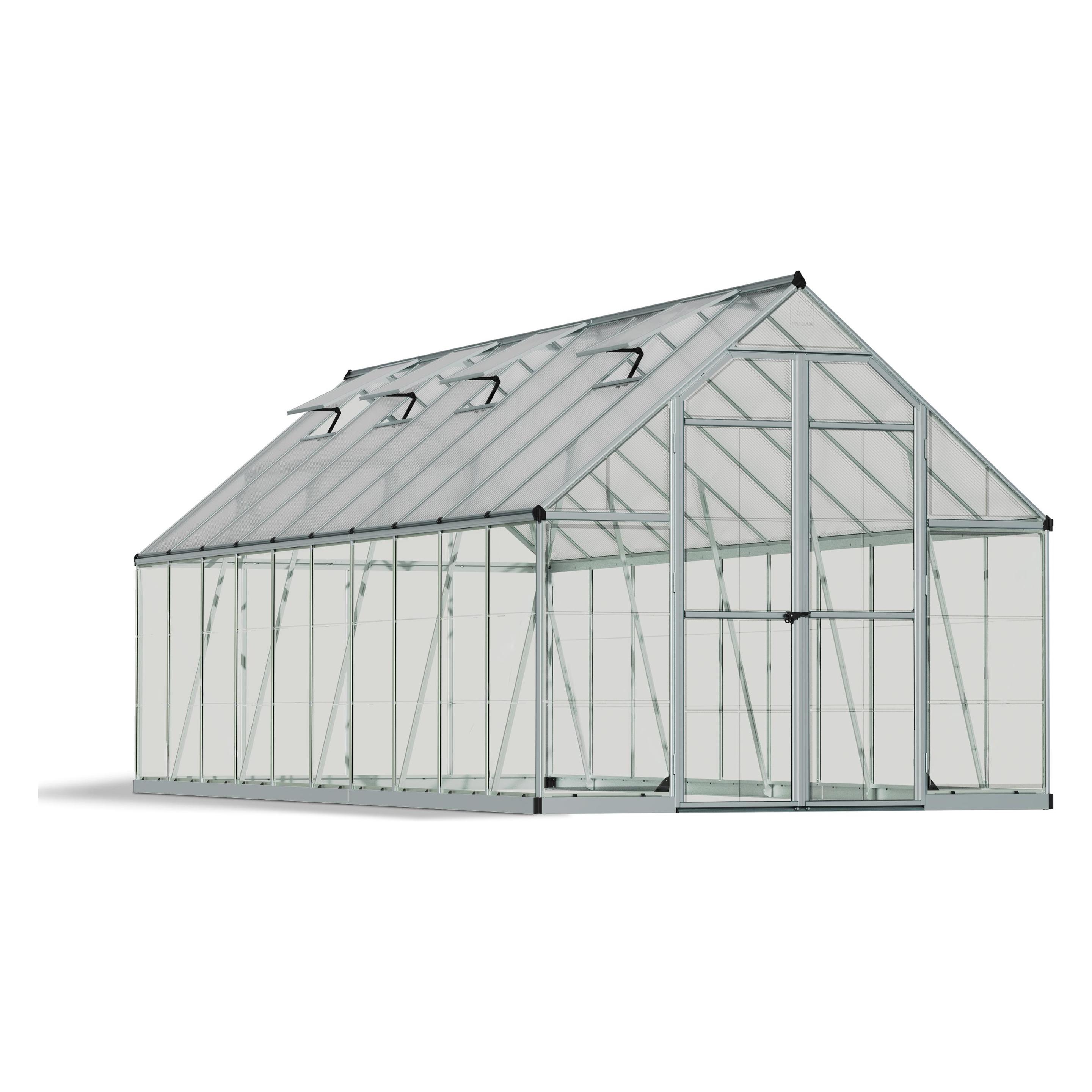 Palram Gewächshaus - Canopia Balance 8x20 244 x 607 cm silber (31615740)