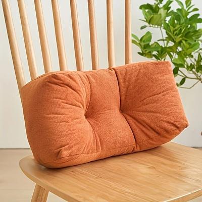 Uplift Essentials Ergonomic Memory Foam Lumbar Support Pillow orange