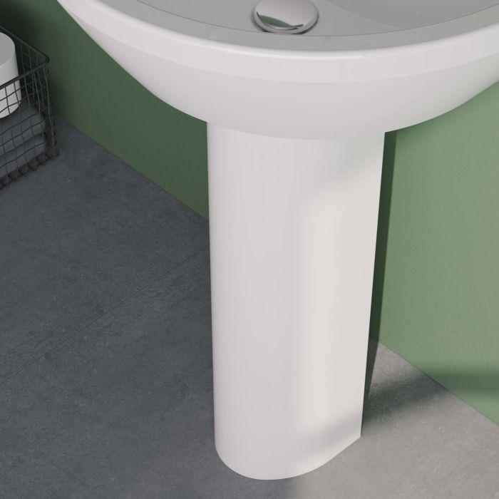 VitrA Integra Standsäule 6936L003-7035 weiß, für Handwaschbecken/Waschtisch
