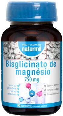 Naturmil Bisglicinato de Magnésio 750mg 90 comprimidos