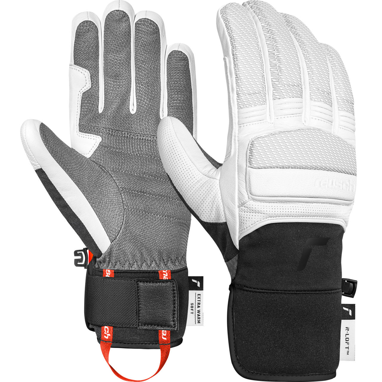 Reusch Herren Handschuh ALPINE MASTER white/black - 10,5