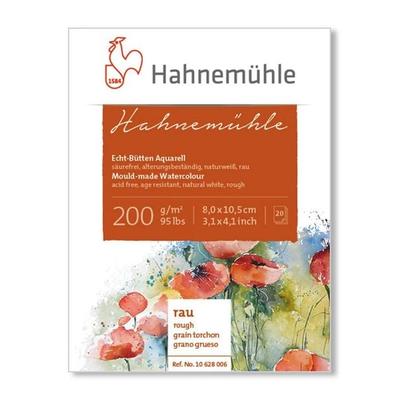 Hahnemühle Miniblock Echt-Bütten, 200g/m², 8 x 10,5 cm/12 Blatt