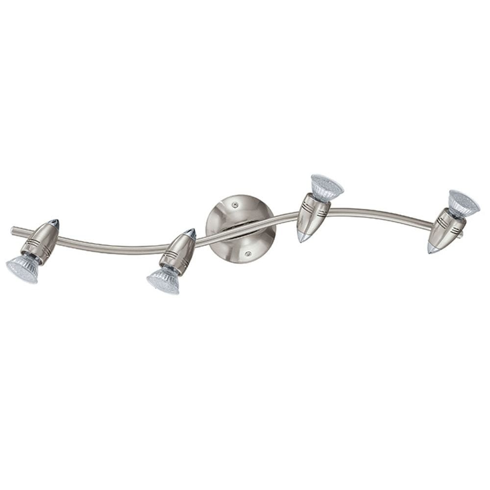 Eglo Magnum Led Plafondspot Rvs Zilver 4-Lichts GU10