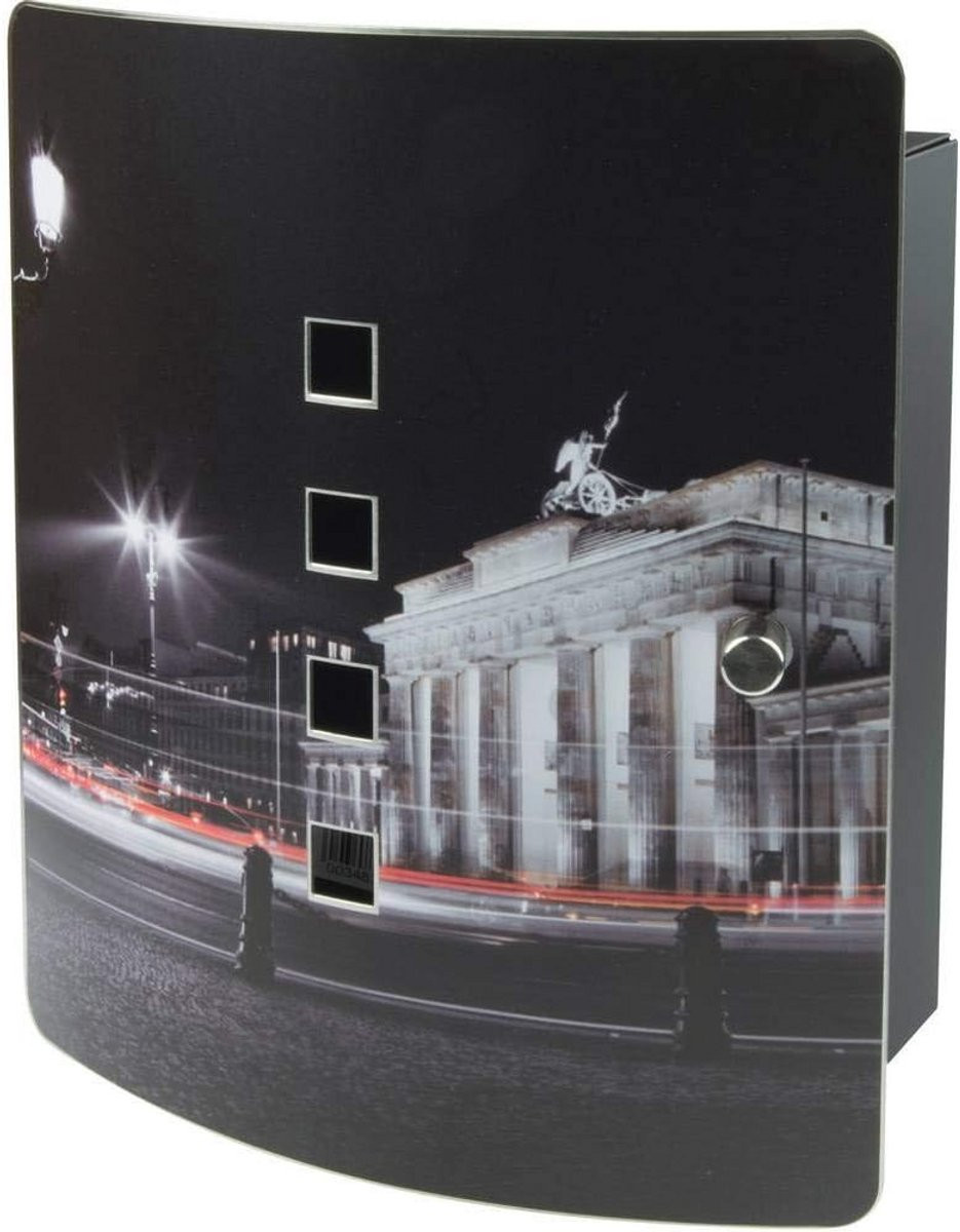 Sleutelbox met roestvrijstalen deur en modern design