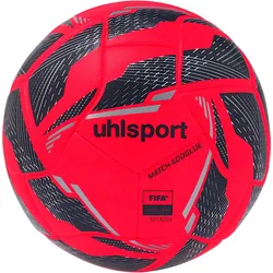 Uhlsport Match Addglue | Fussball fluo rot/marine/silber 5