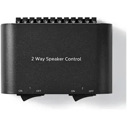 Nedis ASWI2612BK - Ovládací Panel Reproduktoru 2cestný Svorka se Šroubem Černý, Switch Box