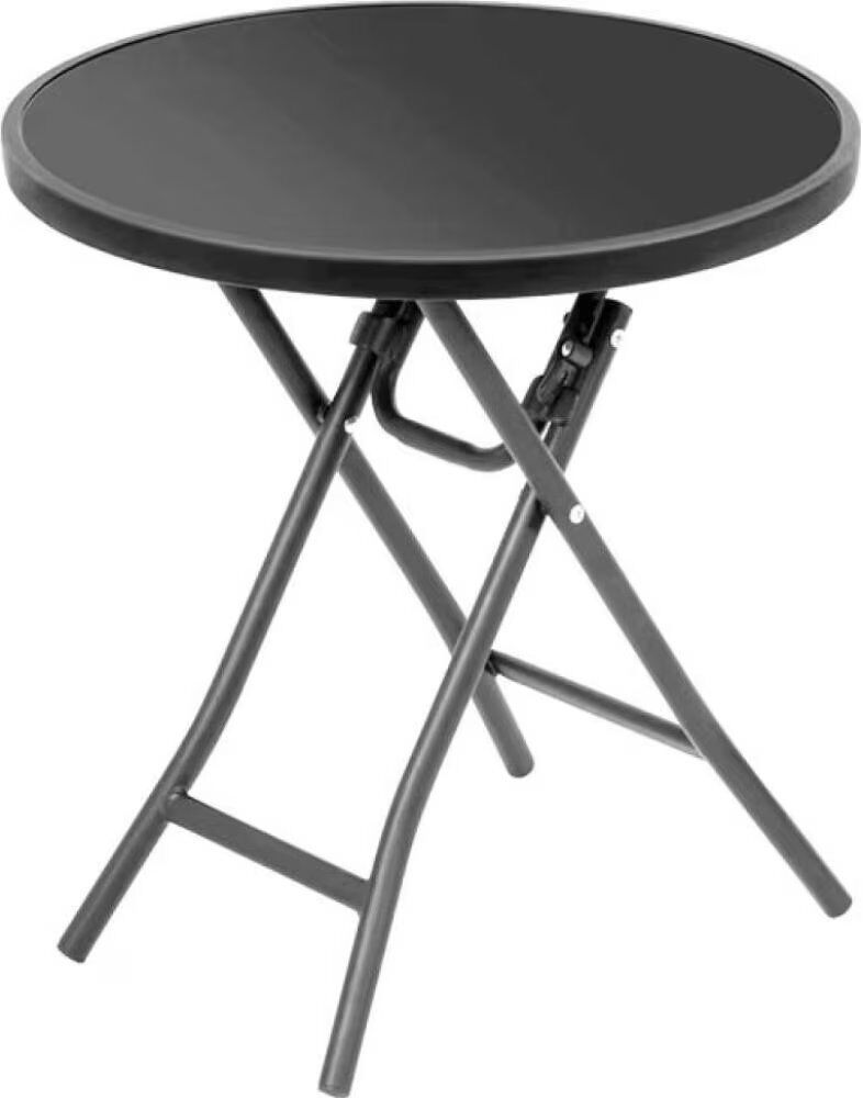 Mesa Plegable Eredu Para Jardín Y Terraza Negro Talla Única Unisex