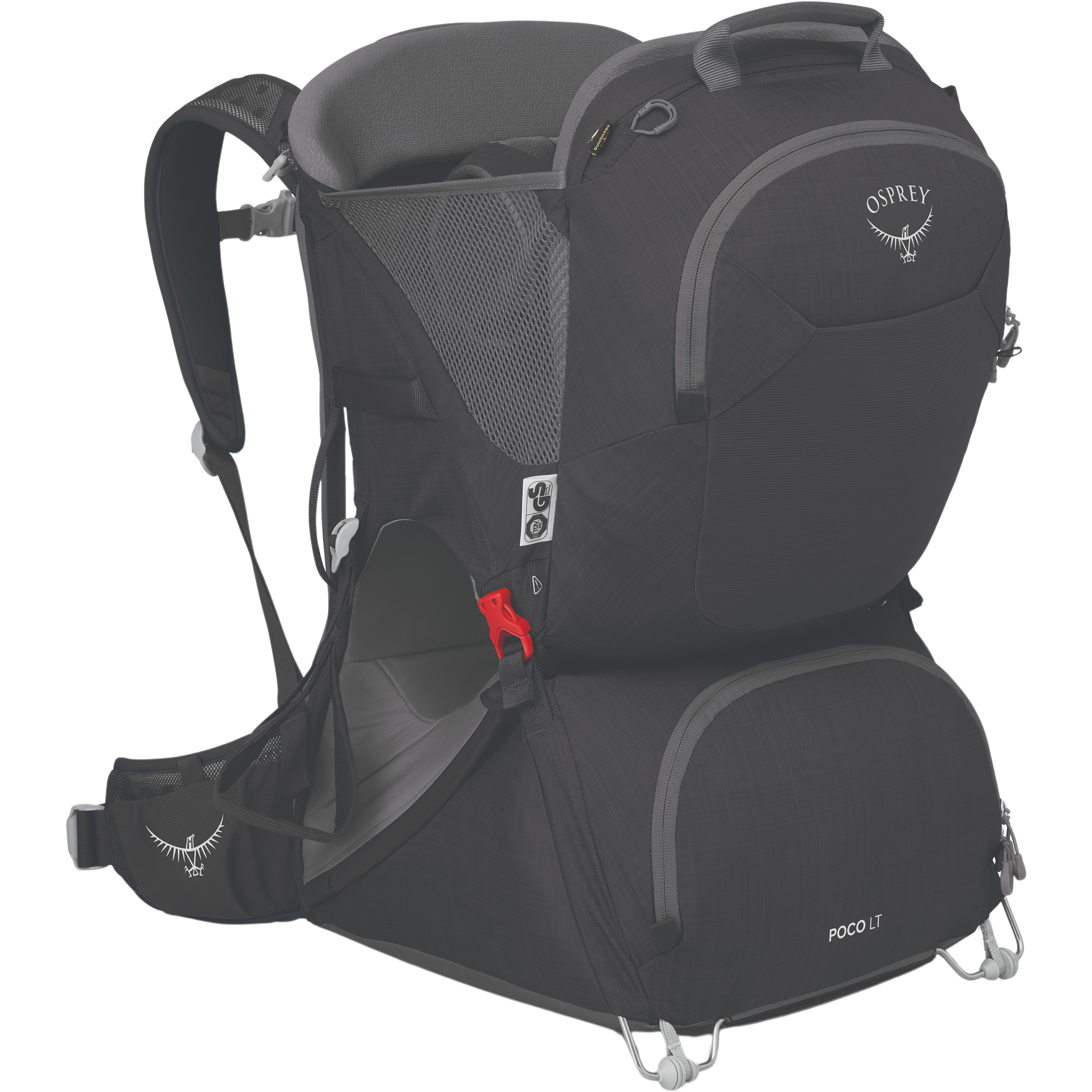 Osprey Poco LT Kinder Kindertrage schwarz Größe 25L Trekking