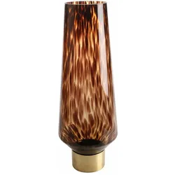 Goebel, Vase, Vase Amber Rain, Dekovase, Glas, Metall, Braun, 60 cm, 23123241