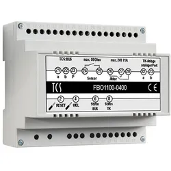 TechniSat, Zubehör Gebäudesicherheit, TCS FBO1110-0400 Interface TKI bis zu 64Rufziele 16st Rufnummer Hutschiene 6TE