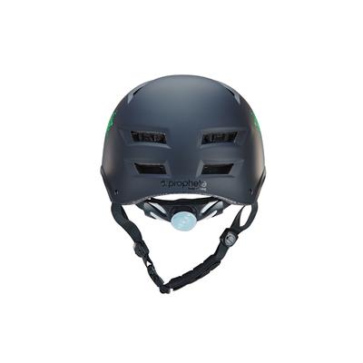 Fahrradhelm PROPHETE "Fahrradhelm mit LED Licht", schwarz (schwarz, grün), Helme, Kopfumfang: 58cm - 61cm