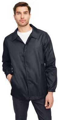 Team 365 TT75 Zone Protect Coaches Jacket in Black size Small   Polyester