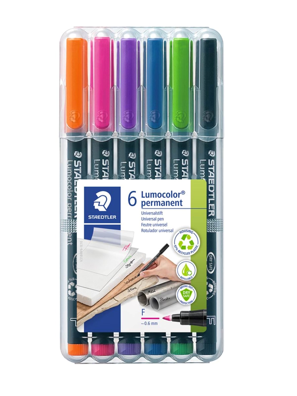 Staedtler Universal pen Lumocolor perm F 6pcs