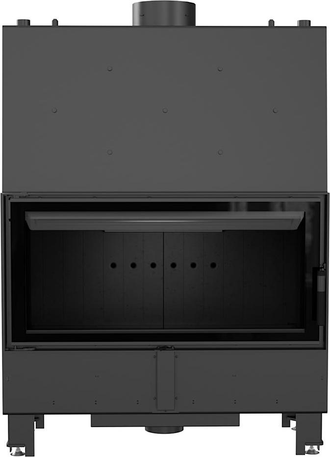 Wasserführender Kamineinsatz KRATKI LUCY 20 kW Ø 200 Doppelverglasung schwarz Verkleidung