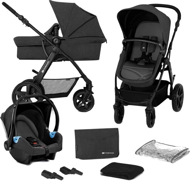 Kinderkraft Moov CT Carrinho de Passeio Trio Preto