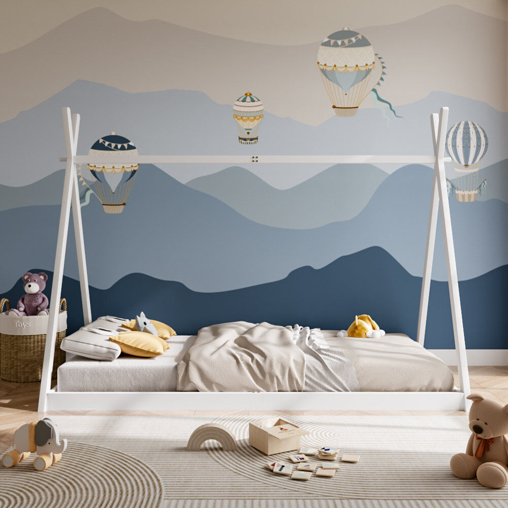Metro European Single (90 x 200 cm) Storage Kids Bed White