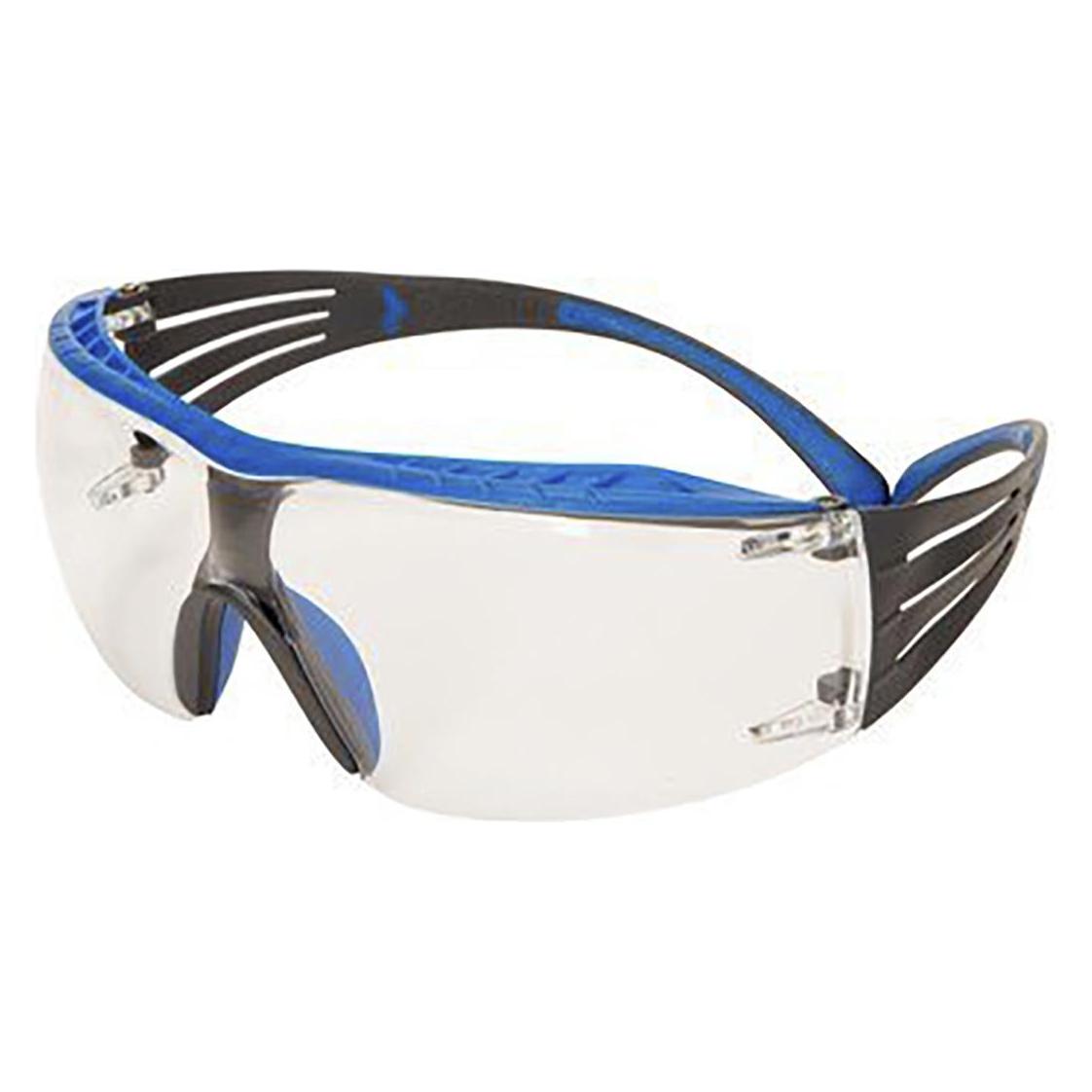 3M SecureFit 400 Schutzbrille Linse Klar, kratzfest mit UV-Schutz (SF401SGAF-BLU)