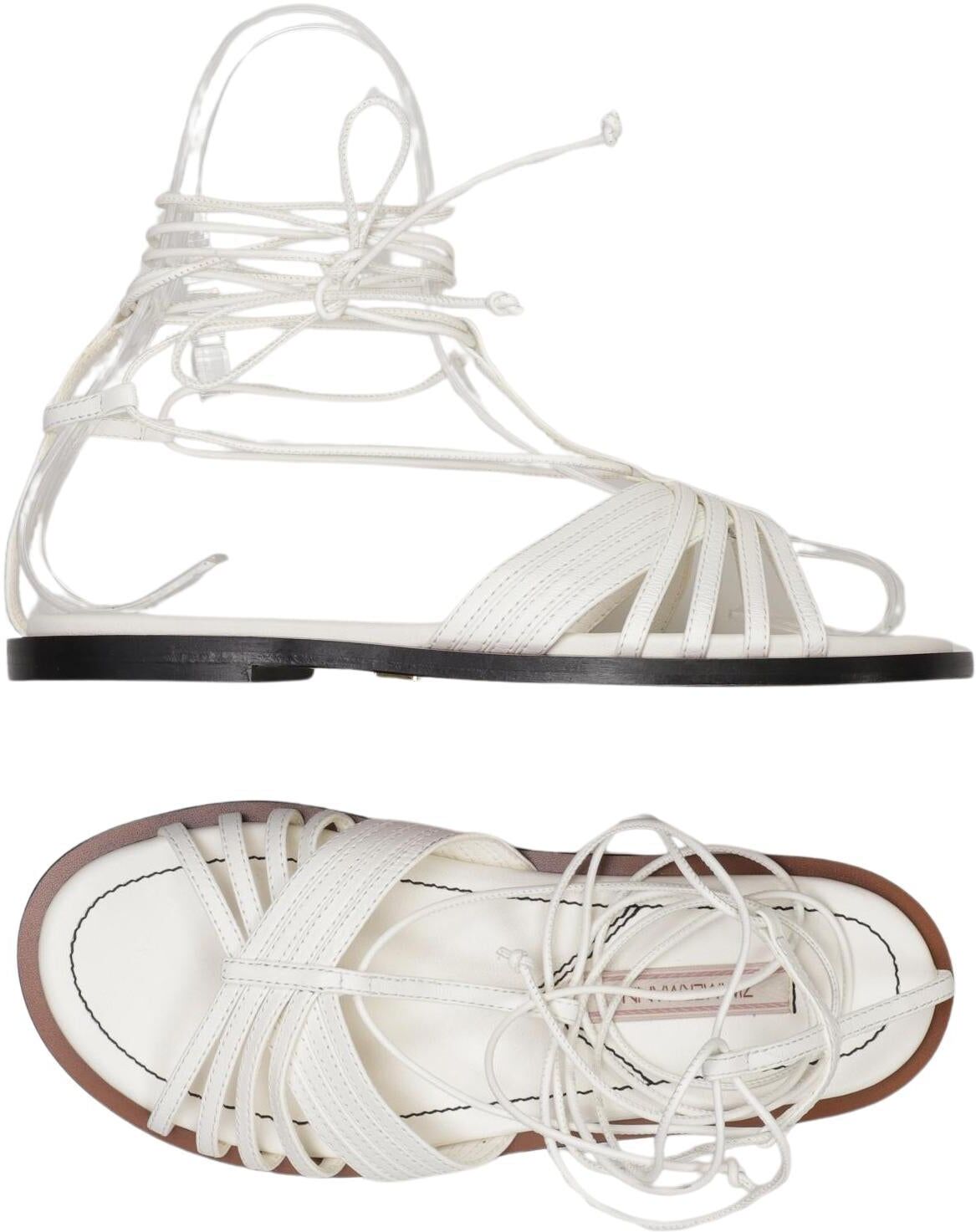 Zimmermann Damen Sandalen, Weiß, Gr. EU 36, kein / Etikett - Second Hand