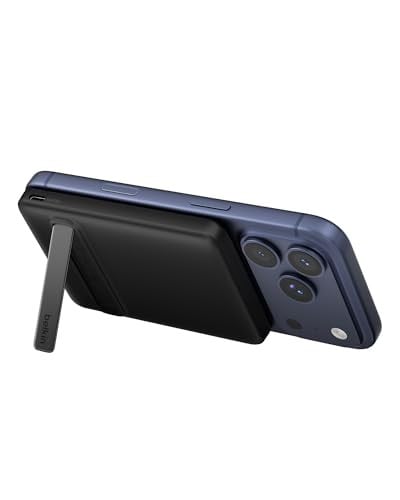 Belkin BoostCharge Magnetische Power Bank 5000mAh met Standaard, Zwart