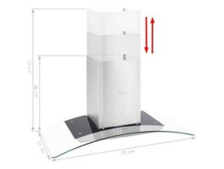 Bon plan Hotte - JILIHOT - Hotte aspirante murale 90cm - Acier inoxydable 756 m³/h LED Thome5974651