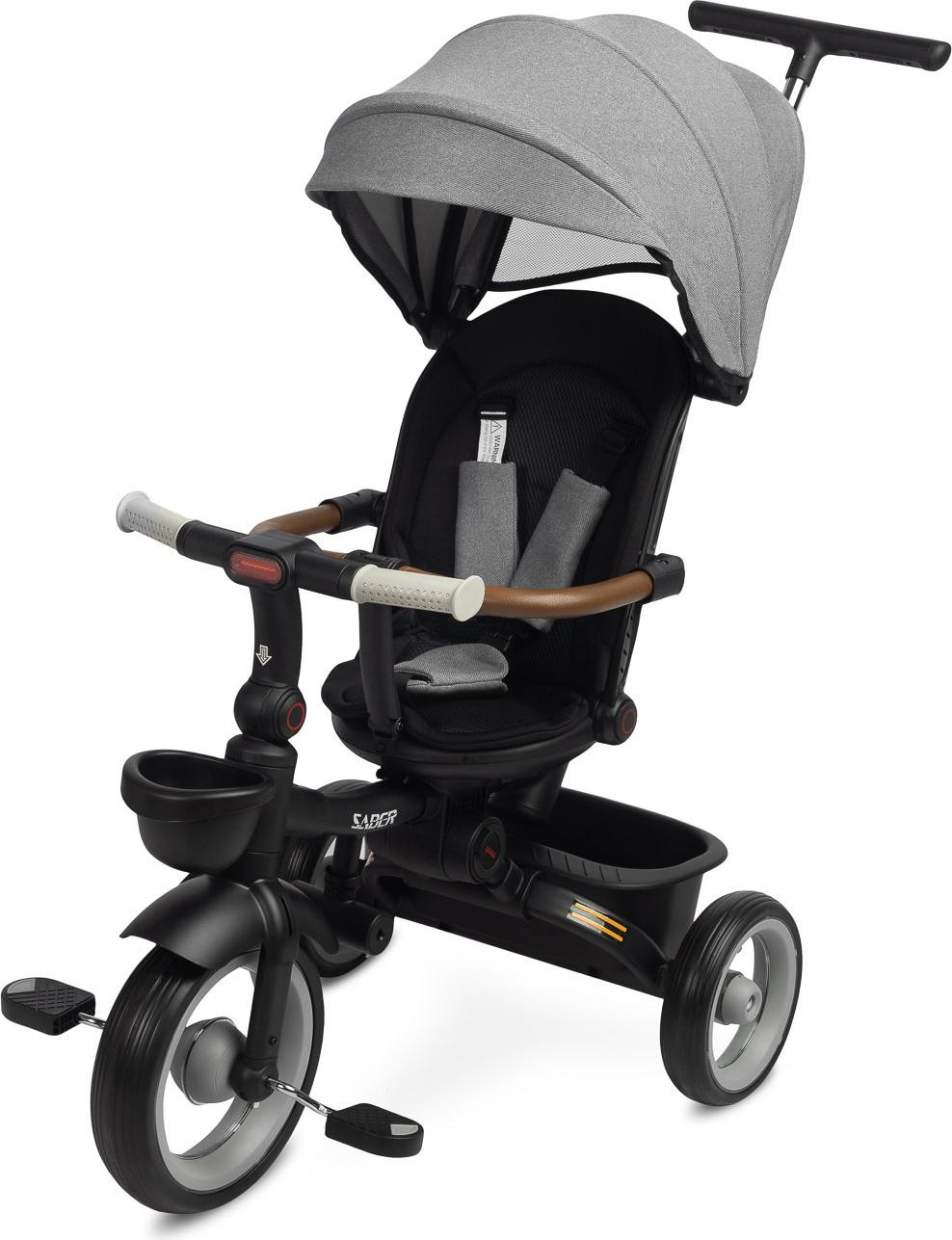 Sensillo TOYZ Driewieler Kinderfiets Saber - Grijs