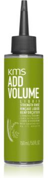 KMS Add Volume Liquid Strength Rinse tratamento capilar para cabelo sem densidade 150 ml. Add Volume Liquid Strength Rinse