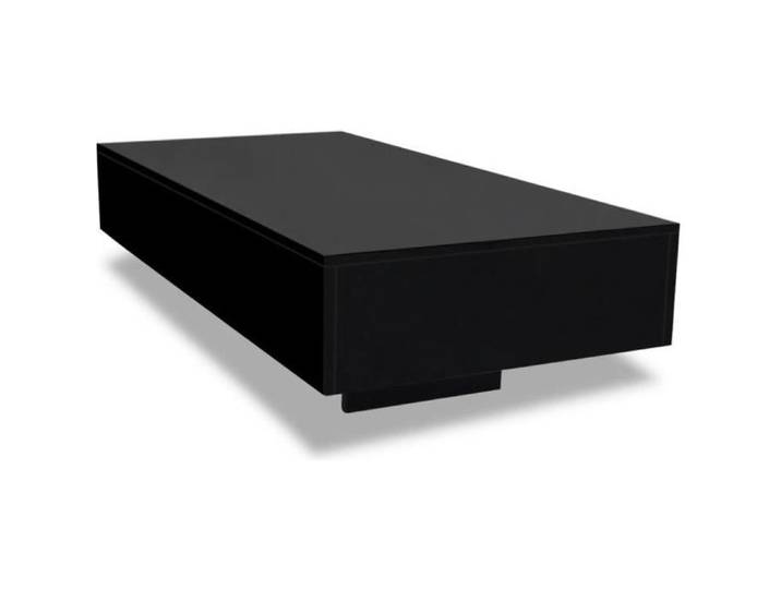 Table basse Noir Haute brillance - MEE - Rectangulaire - Brillant - Contemporain - Design