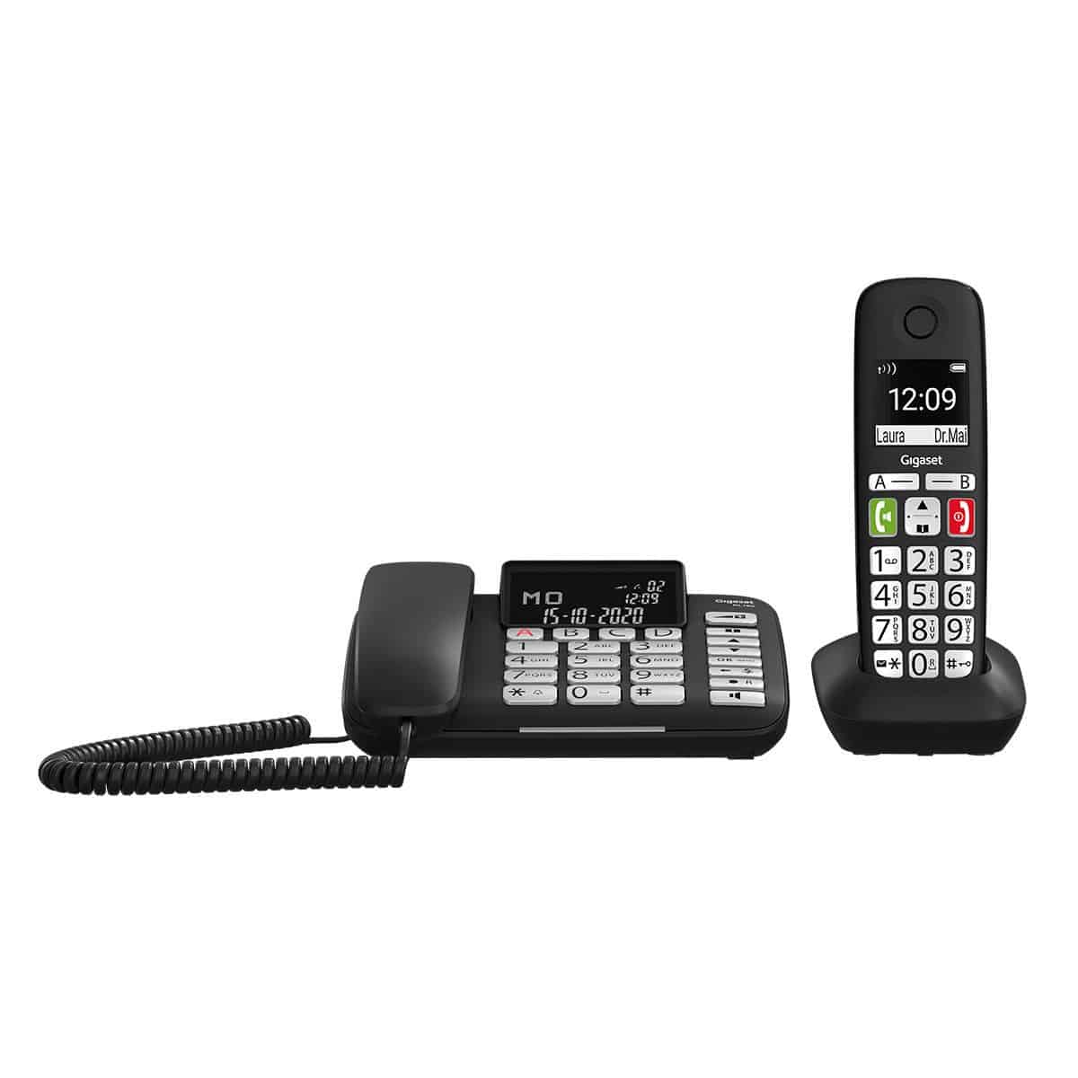 Gigaset Analoges/DECT-Telefon DL780 Plus (Schwarz) S30350-H220-B101