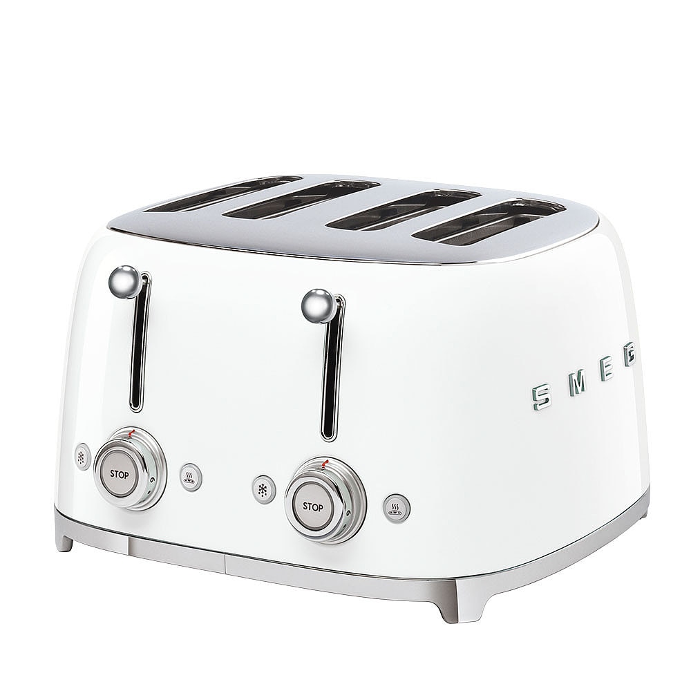 SMEG TSF03WHEU 50s Style 4 Scheiben Toaster Weiß