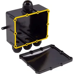 Shiverpeaks -BASIC-S--Netzwerk-Outdoor Kabelverbinder Box, IP68, 1x3 (0.15 m), Videokabel, Schwarz