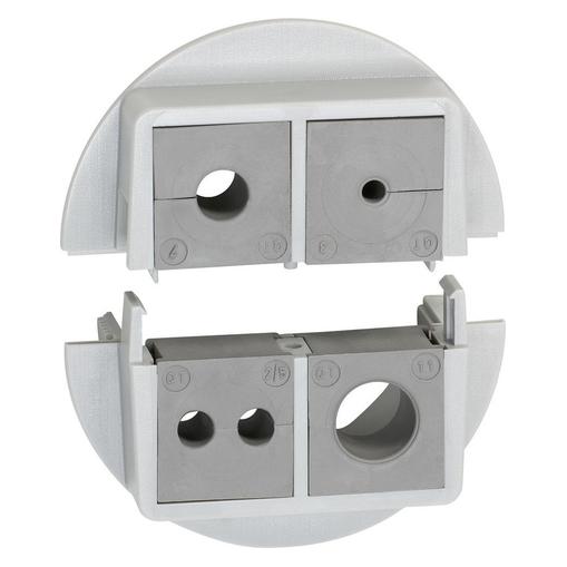 Icotek QVT 50/4 Kabeldurchführung teilbar Polycarbonat Grau 1 St. (45722)
