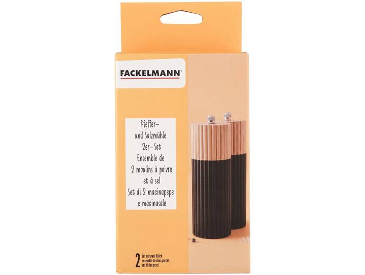 Fackelmann Pfeffer- und Salzmühle 2er-Set