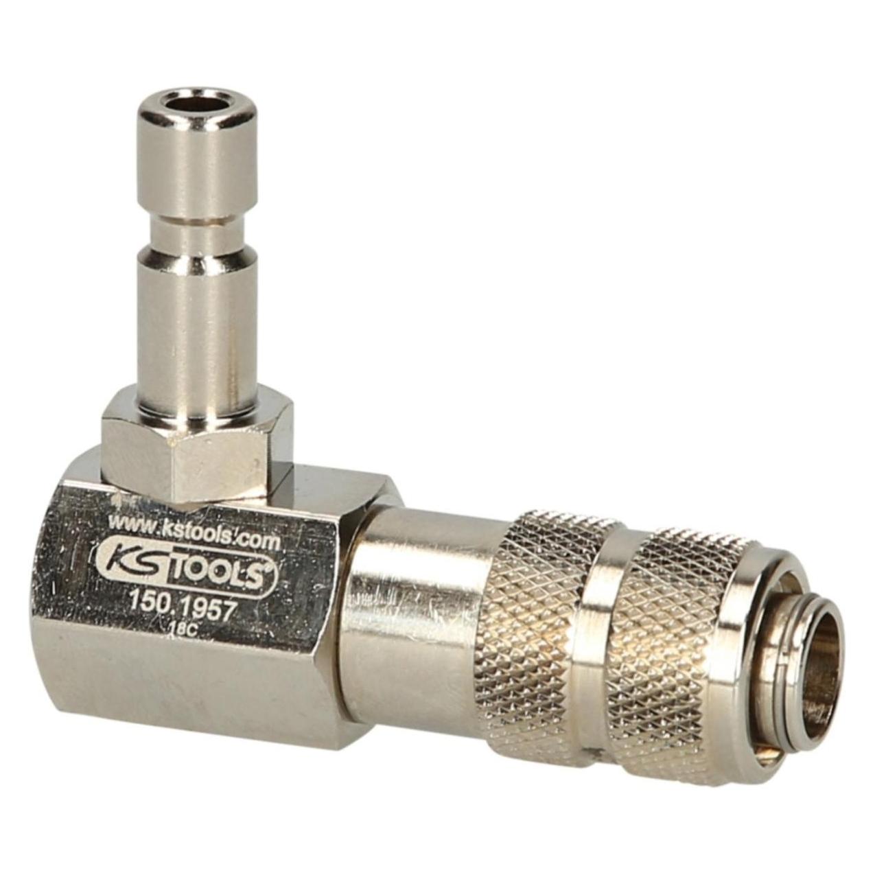 KS Tools Kühlsystem-Bajonettadapter, 90° abgewinkelt (150.1957)