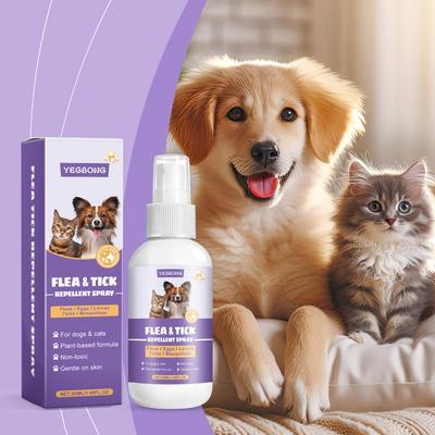 Happy Pet Pantry Natural Pet Flea & Tick Repellent Spray For Dogs And Cats Gentle Skin Relief Pest Control Solution Natural Pet Flea & Tick Repellent Spray For Dogs And Cats Gentle Skin Relief Pest Control Solution