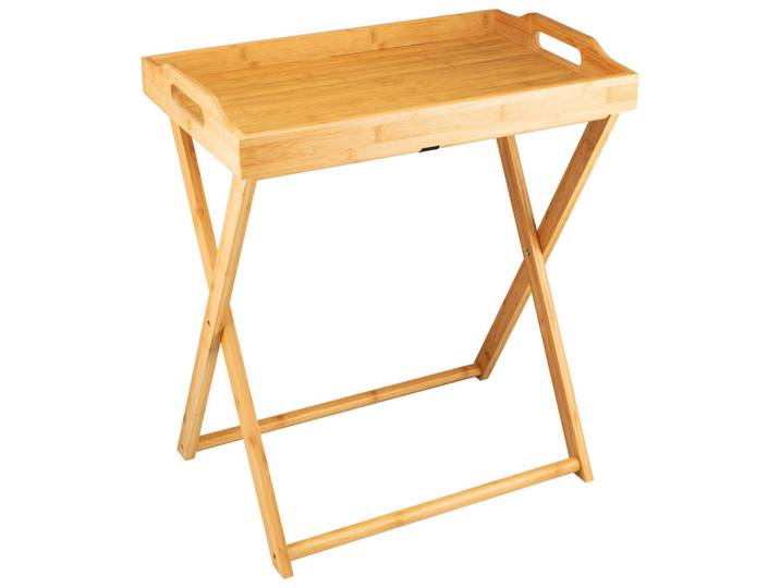 bremermann Tabletttisch, Bambus, Hellbraun, Holz, 55x7x35 cm, Geschirr, Tischkultur & Serviergeschirr, Tabletts