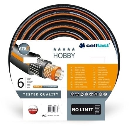 Cellfast 16-201 Ondergrondse Irrigatieslang, 50 meter, Zwart