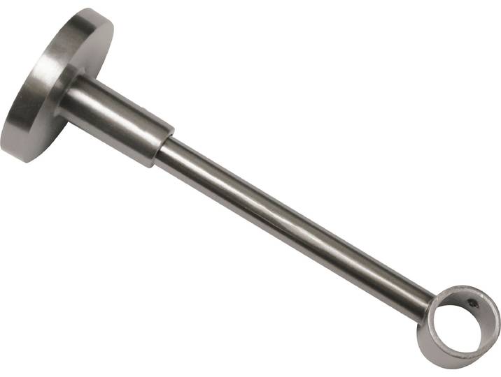 Träger GARDINIA Memphis , silber (edelstahlfarben), Gardinenstangenhalterungen, Träger, Serie Einzelprogramm Memphis Ø 16 mm