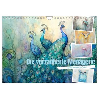 Die verzauberte Menagerie (Wandkalender 2027 DIN A4 quer), CALVENDO Monatskalender