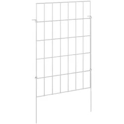 vidaXL Gartenzaun mit Pfählen 24 Stk. 35 x 50 cm Verzinkter Stahl