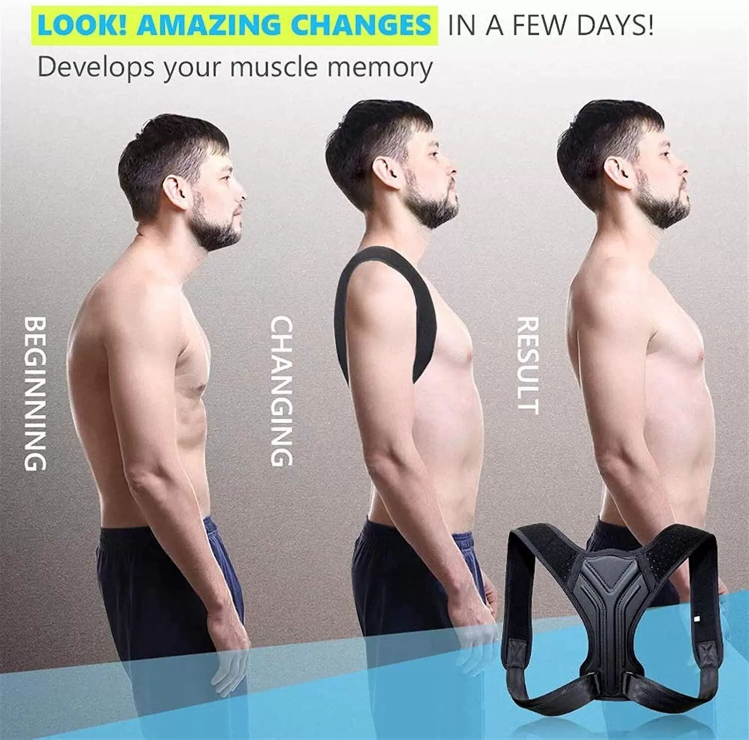 INF Gilet de posture pour la correction de la posture L