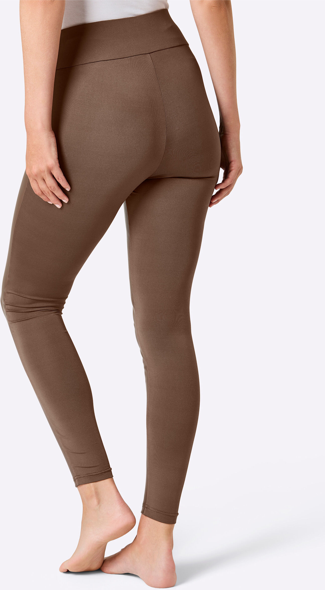 Leggings WITT "Leggings Leggings", Damen, Gr. 40/42, N-Gr, braun (schoko), Basic, Hosen Leggings