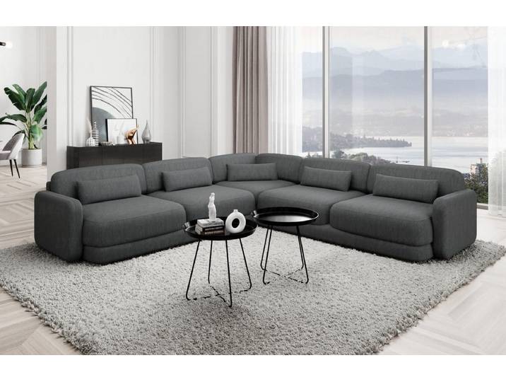 Ecksofa Valencia L-Form aus Stoff