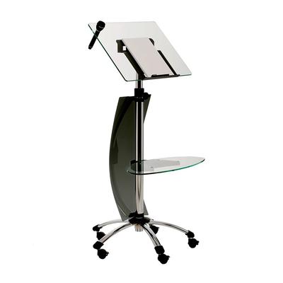 rocada 3070 Mobiles Rednerpult modernes Design, 2 Glasplatten